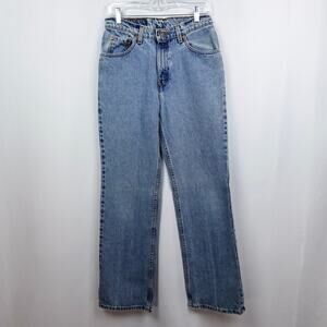 Vintage 90s Levi's 517 Bootcut Jeans Sz 11 Medium Blue Denim USA Red Tab Juniors